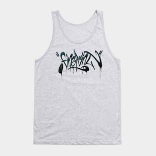 Fineprint graffiti Tank Top